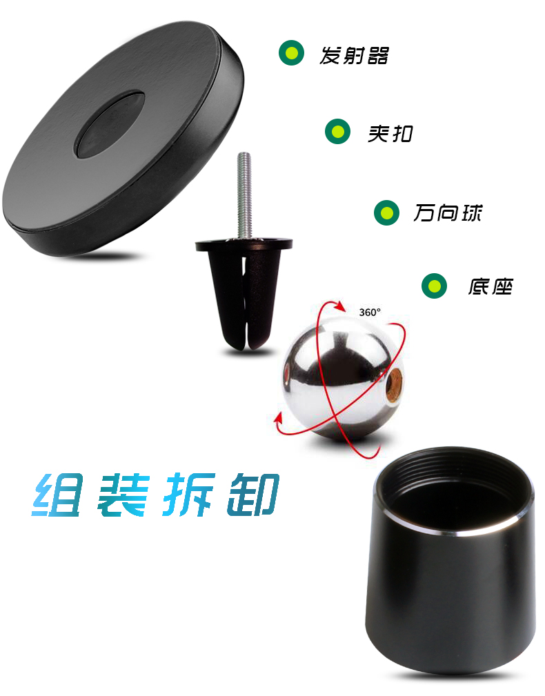 YMP-QI車載無線快速充電器2合1多功能C6-13